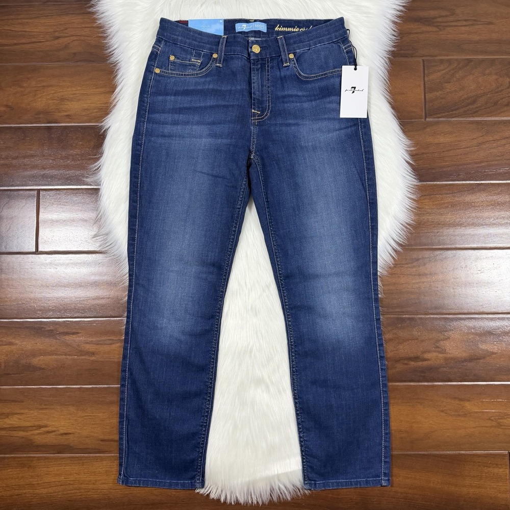 7 For All Mankind Women's Size 29 b(air) Kimmie Crop Denim Jeans